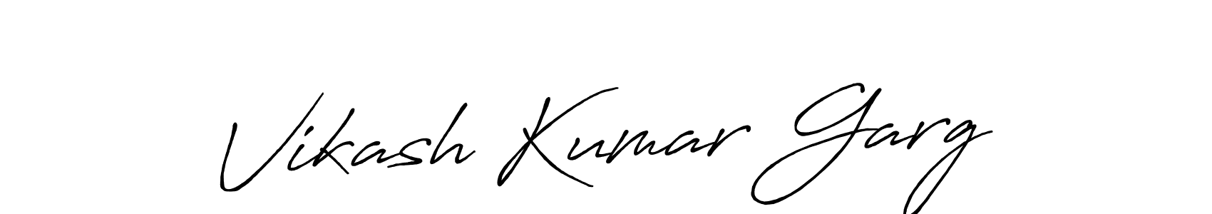 Design your own signature with our free online signature maker. With this signature software, you can create a handwritten (Antro_Vectra_Bolder) signature for name Vikash Kumar Garg. Vikash Kumar Garg signature style 7 images and pictures png