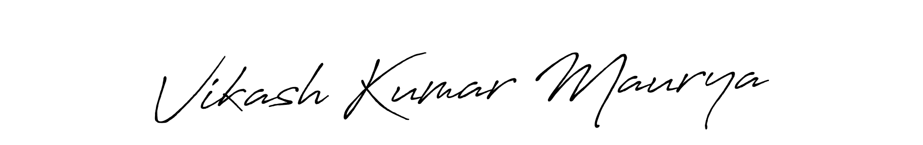 Use a signature maker to create a handwritten signature online. With this signature software, you can design (Antro_Vectra_Bolder) your own signature for name Vikash Kumar Maurya. Vikash Kumar Maurya signature style 7 images and pictures png