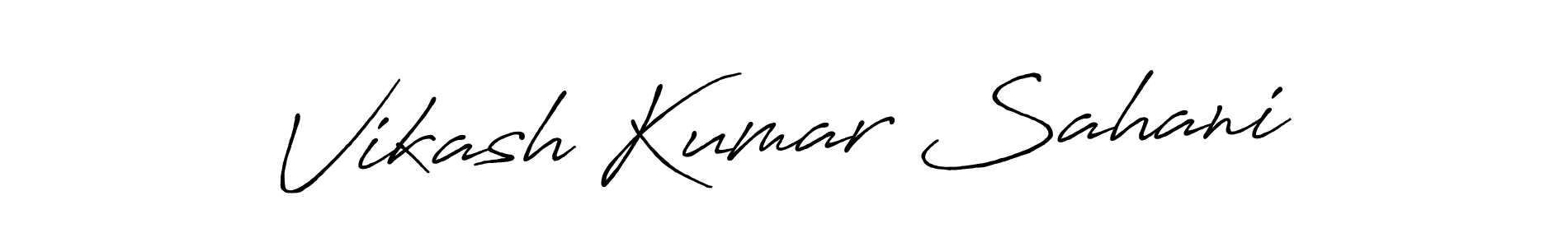 How to make Vikash Kumar Sahani signature? Antro_Vectra_Bolder is a professional autograph style. Create handwritten signature for Vikash Kumar Sahani name. Vikash Kumar Sahani signature style 7 images and pictures png