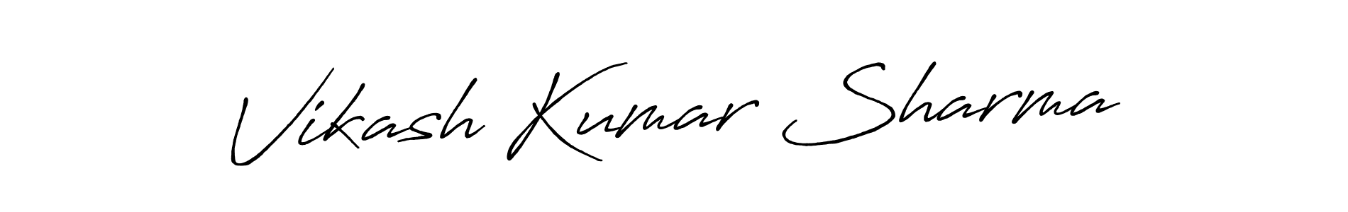 Use a signature maker to create a handwritten signature online. With this signature software, you can design (Antro_Vectra_Bolder) your own signature for name Vikash Kumar Sharma. Vikash Kumar Sharma signature style 7 images and pictures png