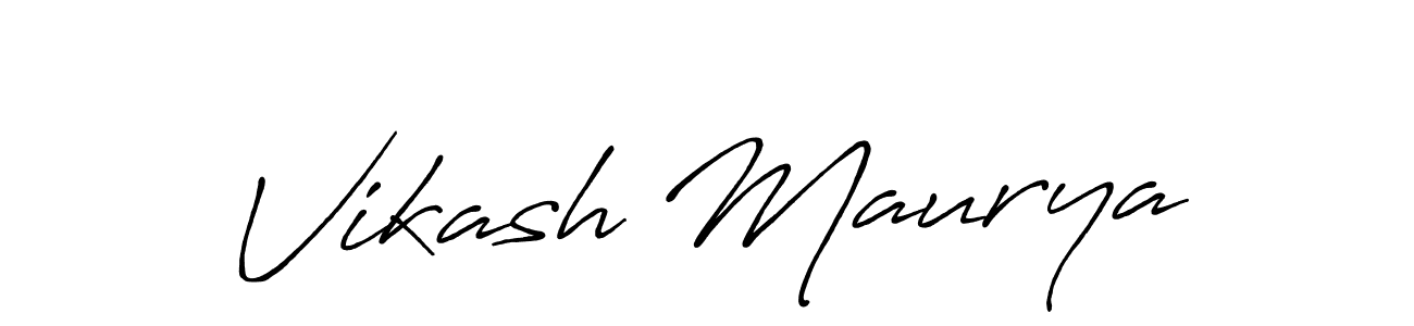 Antro_Vectra_Bolder is a professional signature style that is perfect for those who want to add a touch of class to their signature. It is also a great choice for those who want to make their signature more unique. Get Vikash Maurya name to fancy signature for free. Vikash Maurya signature style 7 images and pictures png