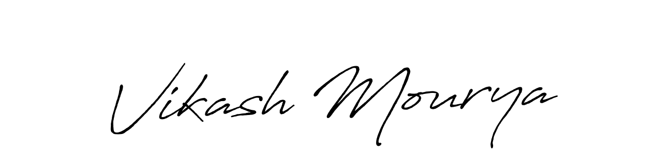 How to make Vikash Mourya signature? Antro_Vectra_Bolder is a professional autograph style. Create handwritten signature for Vikash Mourya name. Vikash Mourya signature style 7 images and pictures png