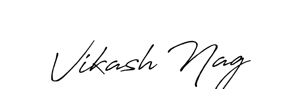 Make a beautiful signature design for name Vikash Nag. With this signature (Antro_Vectra_Bolder) style, you can create a handwritten signature for free. Vikash Nag signature style 7 images and pictures png
