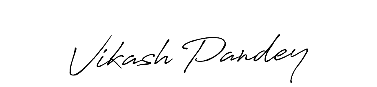 How to make Vikash Pandey name signature. Use Antro_Vectra_Bolder style for creating short signs online. This is the latest handwritten sign. Vikash Pandey signature style 7 images and pictures png