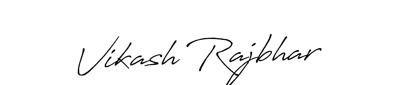 Create a beautiful signature design for name Vikash Rajbhar. With this signature (Antro_Vectra_Bolder) fonts, you can make a handwritten signature for free. Vikash Rajbhar signature style 7 images and pictures png