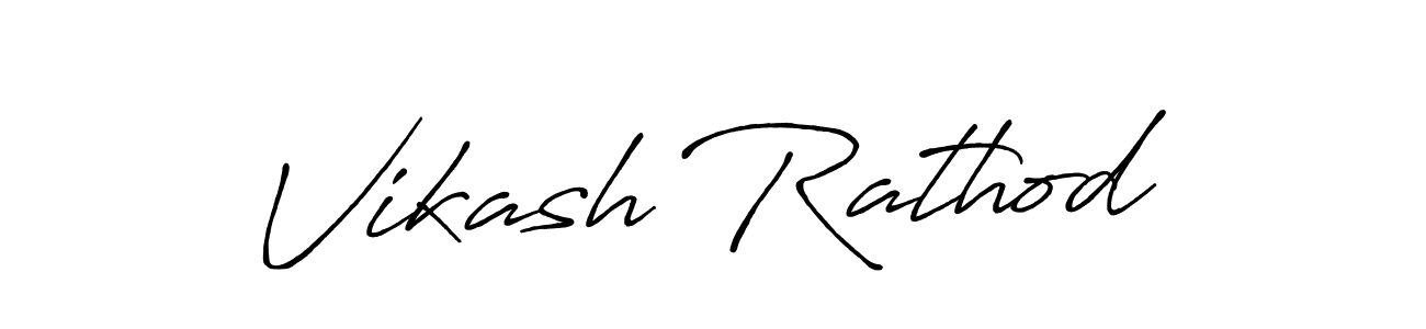 Make a beautiful signature design for name Vikash Rathod. With this signature (Antro_Vectra_Bolder) style, you can create a handwritten signature for free. Vikash Rathod signature style 7 images and pictures png