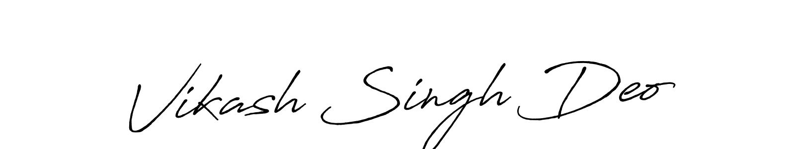 How to make Vikash Singh Deo signature? Antro_Vectra_Bolder is a professional autograph style. Create handwritten signature for Vikash Singh Deo name. Vikash Singh Deo signature style 7 images and pictures png
