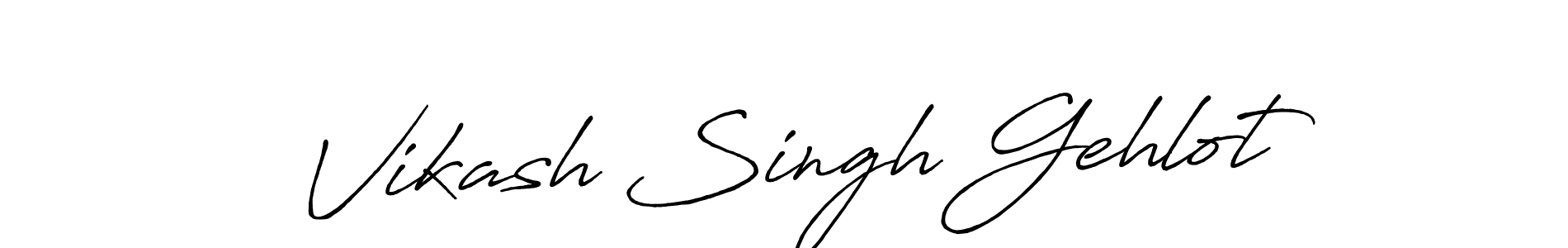 Also we have Vikash Singh Gehlot name is the best signature style. Create professional handwritten signature collection using Antro_Vectra_Bolder autograph style. Vikash Singh Gehlot signature style 7 images and pictures png