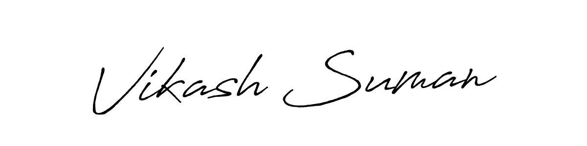 Make a short Vikash Suman signature style. Manage your documents anywhere anytime using Antro_Vectra_Bolder. Create and add eSignatures, submit forms, share and send files easily. Vikash Suman signature style 7 images and pictures png