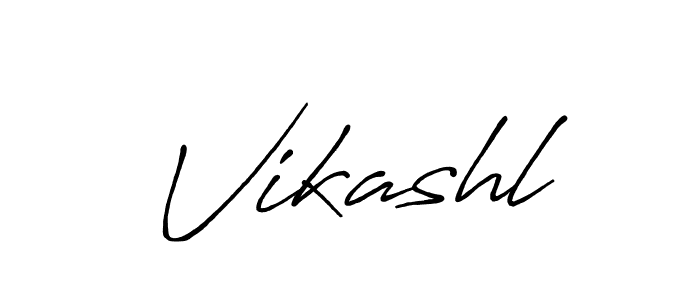 Make a beautiful signature design for name Vikashl. With this signature (Antro_Vectra_Bolder) style, you can create a handwritten signature for free. Vikashl signature style 7 images and pictures png