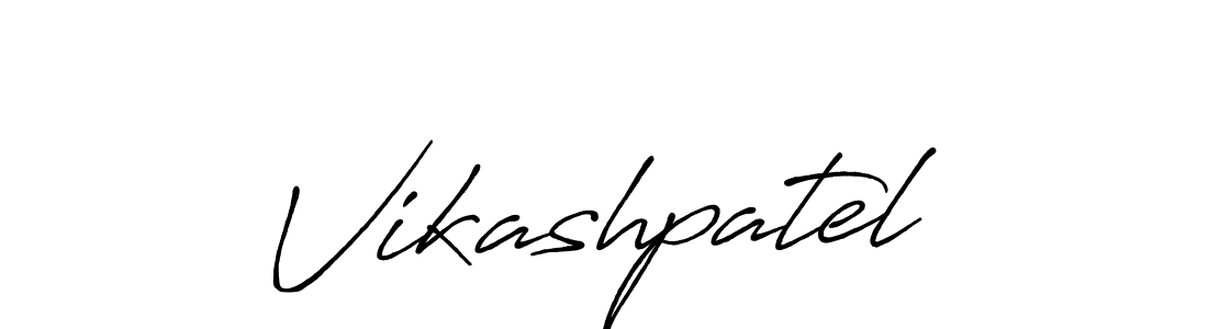 Also we have Vikashpatel name is the best signature style. Create professional handwritten signature collection using Antro_Vectra_Bolder autograph style. Vikashpatel signature style 7 images and pictures png