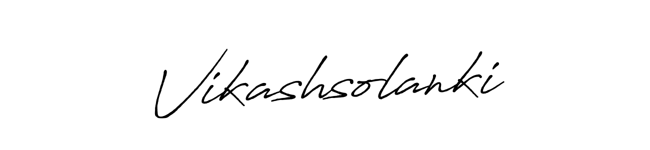 Design your own signature with our free online signature maker. With this signature software, you can create a handwritten (Antro_Vectra_Bolder) signature for name Vikashsolanki. Vikashsolanki signature style 7 images and pictures png