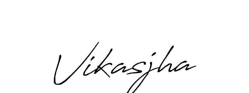 Also we have Vikasjha name is the best signature style. Create professional handwritten signature collection using Antro_Vectra_Bolder autograph style. Vikasjha signature style 7 images and pictures png