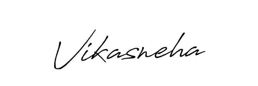 How to Draw Vikasneha signature style? Antro_Vectra_Bolder is a latest design signature styles for name Vikasneha. Vikasneha signature style 7 images and pictures png