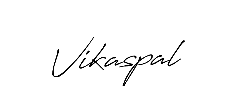 Make a beautiful signature design for name Vikaspal. With this signature (Antro_Vectra_Bolder) style, you can create a handwritten signature for free. Vikaspal signature style 7 images and pictures png