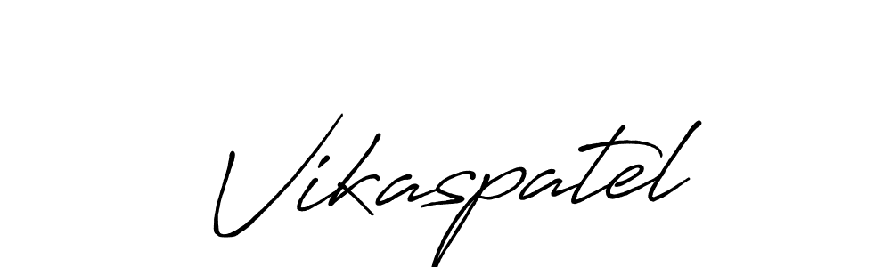 It looks lik you need a new signature style for name Vikaspatel. Design unique handwritten (Antro_Vectra_Bolder) signature with our free signature maker in just a few clicks. Vikaspatel signature style 7 images and pictures png
