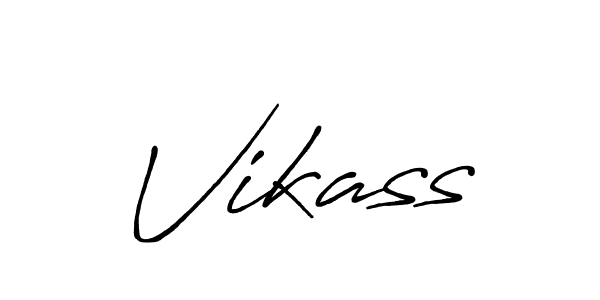 Make a beautiful signature design for name Vikass. With this signature (Antro_Vectra_Bolder) style, you can create a handwritten signature for free. Vikass signature style 7 images and pictures png