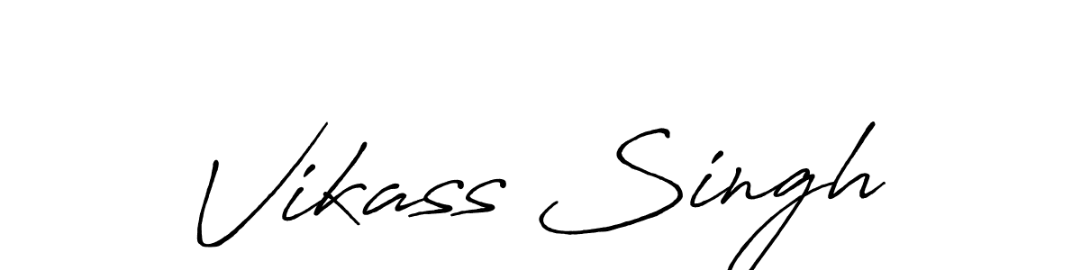 How to make Vikass Singh signature? Antro_Vectra_Bolder is a professional autograph style. Create handwritten signature for Vikass Singh name. Vikass Singh signature style 7 images and pictures png