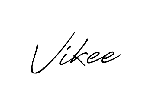 Create a beautiful signature design for name Vikee. With this signature (Antro_Vectra_Bolder) fonts, you can make a handwritten signature for free. Vikee signature style 7 images and pictures png