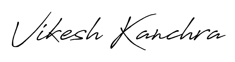 Try this chic Vikesh Kanchra handwritten sign style. Using Antro_Vectra_Bolder font elements, it gives your name a sleek, memorable identity. Vikesh Kanchra signature style 7 images and pictures png
