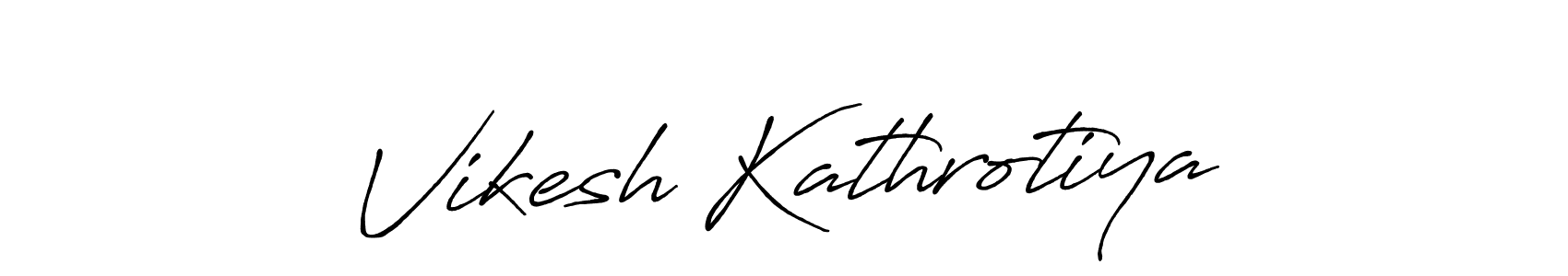 How to make Vikesh Kathrotiya signature? Antro_Vectra_Bolder is a professional autograph style. Create handwritten signature for Vikesh Kathrotiya name. Vikesh Kathrotiya signature style 7 images and pictures png