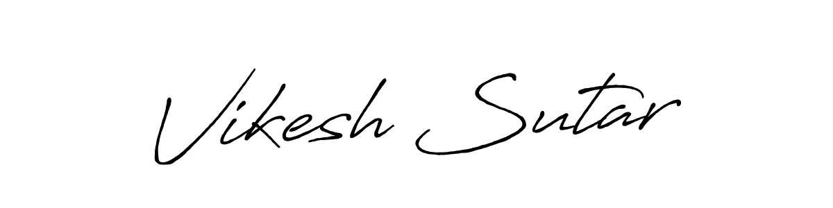 It looks lik you need a new signature style for name Vikesh Sutar. Design unique handwritten (Antro_Vectra_Bolder) signature with our free signature maker in just a few clicks. Vikesh Sutar signature style 7 images and pictures png