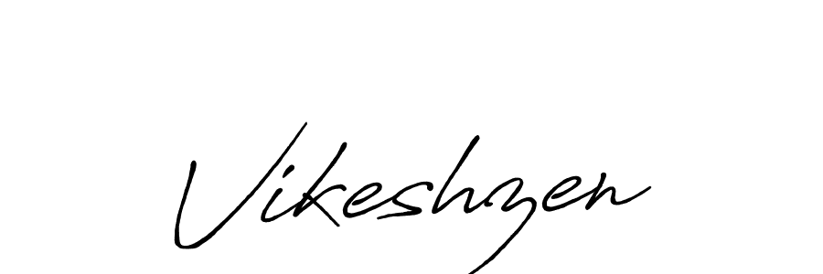 You should practise on your own different ways (Antro_Vectra_Bolder) to write your name (Vikeshzen) in signature. don't let someone else do it for you. Vikeshzen signature style 7 images and pictures png