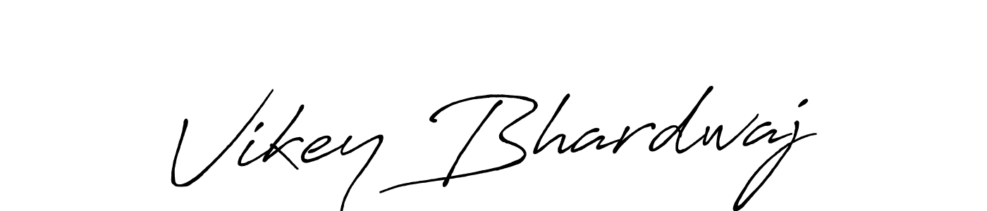 You should practise on your own different ways (Antro_Vectra_Bolder) to write your name (Vikey Bhardwaj) in signature. don't let someone else do it for you. Vikey Bhardwaj signature style 7 images and pictures png