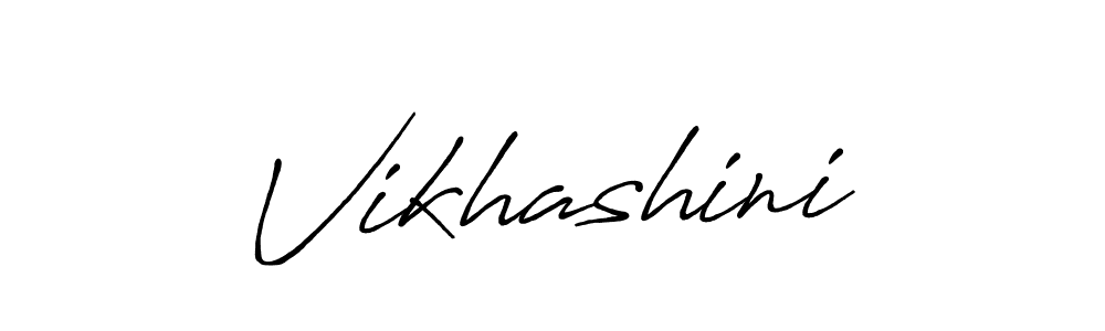 Use a signature maker to create a handwritten signature online. With this signature software, you can design (Antro_Vectra_Bolder) your own signature for name Vikhashini. Vikhashini signature style 7 images and pictures png