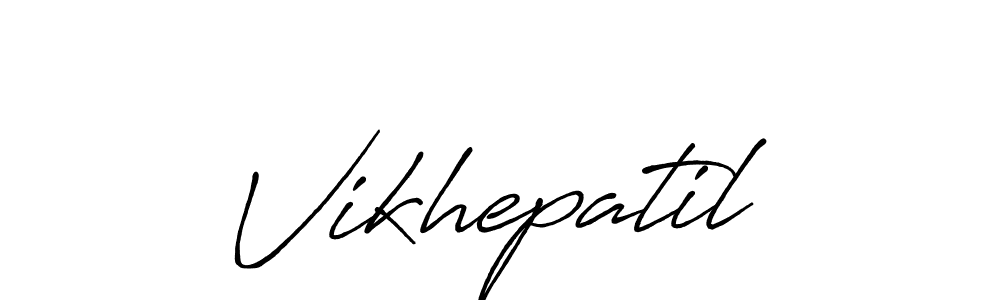 Also we have Vikhepatil name is the best signature style. Create professional handwritten signature collection using Antro_Vectra_Bolder autograph style. Vikhepatil signature style 7 images and pictures png