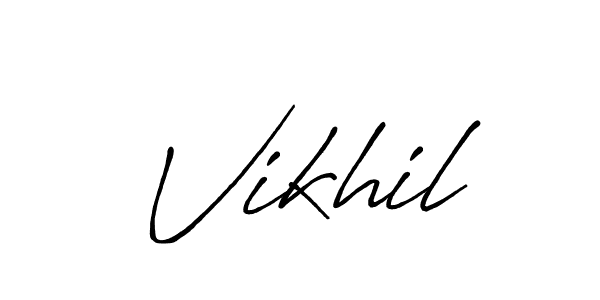 This is the best signature style for the Vikhil name. Also you like these signature font (Antro_Vectra_Bolder). Mix name signature. Vikhil signature style 7 images and pictures png