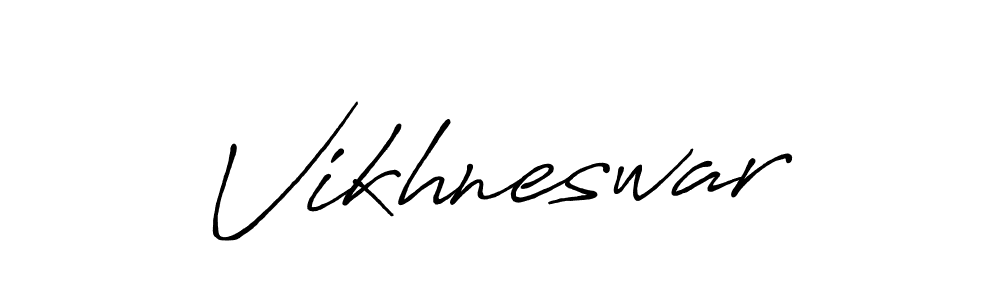 Make a beautiful signature design for name Vikhneswar. Use this online signature maker to create a handwritten signature for free. Vikhneswar signature style 7 images and pictures png