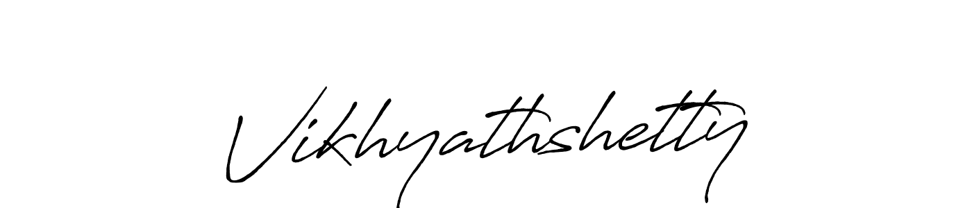 Use a signature maker to create a handwritten signature online. With this signature software, you can design (Antro_Vectra_Bolder) your own signature for name Vikhyathshetty. Vikhyathshetty signature style 7 images and pictures png