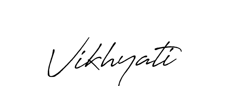 You should practise on your own different ways (Antro_Vectra_Bolder) to write your name (Vikhyati) in signature. don't let someone else do it for you. Vikhyati signature style 7 images and pictures png