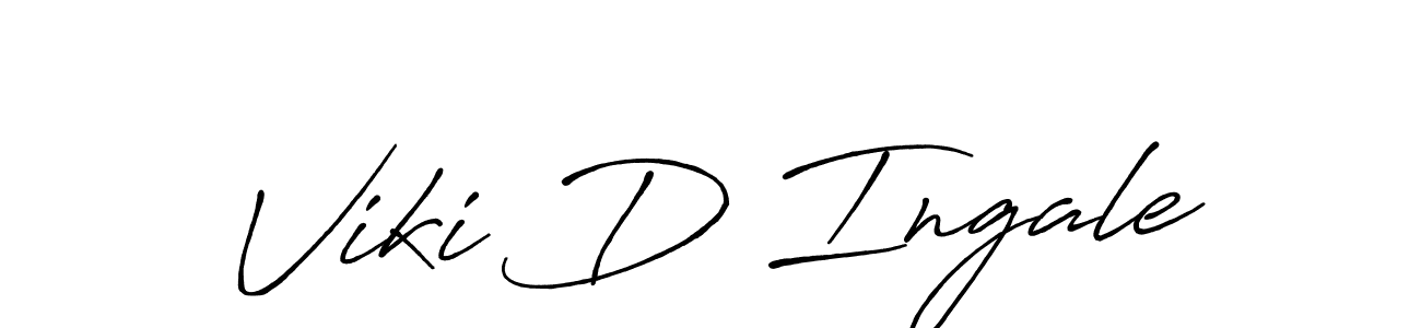 Similarly Antro_Vectra_Bolder is the best handwritten signature design. Signature creator online .You can use it as an online autograph creator for name Viki D Ingale. Viki D Ingale signature style 7 images and pictures png