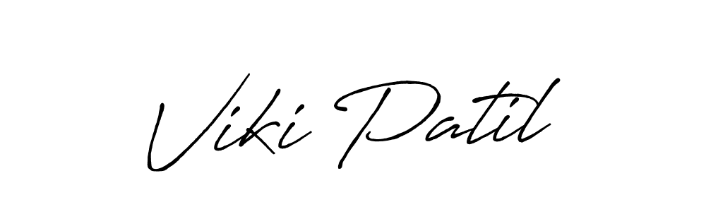 How to make Viki Patil signature? Antro_Vectra_Bolder is a professional autograph style. Create handwritten signature for Viki Patil name. Viki Patil signature style 7 images and pictures png