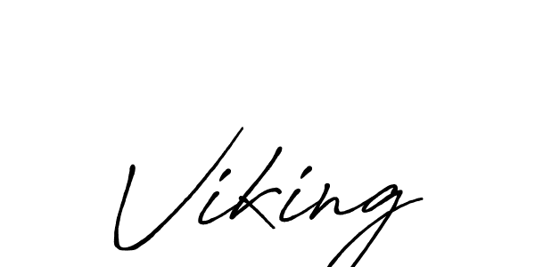 Make a beautiful signature design for name Viking. With this signature (Antro_Vectra_Bolder) style, you can create a handwritten signature for free. Viking signature style 7 images and pictures png