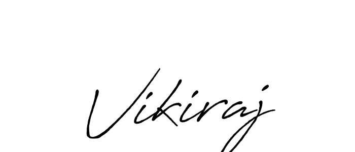 if you are searching for the best signature style for your name Vikiraj. so please give up your signature search. here we have designed multiple signature styles  using Antro_Vectra_Bolder. Vikiraj signature style 7 images and pictures png