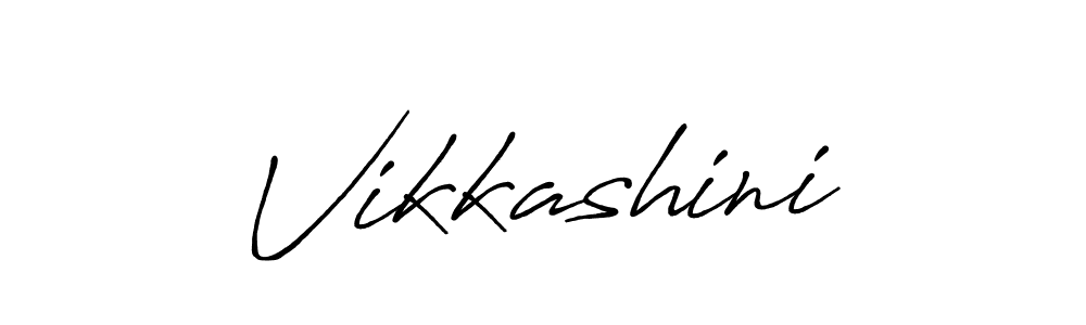 You should practise on your own different ways (Antro_Vectra_Bolder) to write your name (Vikkashini) in signature. don't let someone else do it for you. Vikkashini signature style 7 images and pictures png