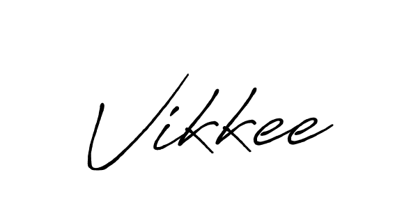 if you are searching for the best signature style for your name Vikkee. so please give up your signature search. here we have designed multiple signature styles  using Antro_Vectra_Bolder. Vikkee signature style 7 images and pictures png