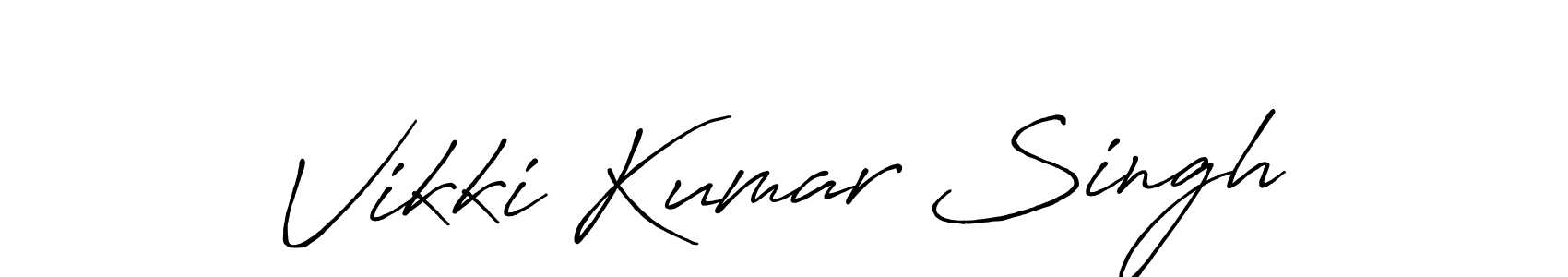 if you are searching for the best signature style for your name Vikki Kumar Singh. so please give up your signature search. here we have designed multiple signature styles  using Antro_Vectra_Bolder. Vikki Kumar Singh signature style 7 images and pictures png