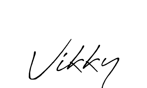 Also You can easily find your signature by using the search form. We will create Vikky name handwritten signature images for you free of cost using Antro_Vectra_Bolder sign style. Vikky signature style 7 images and pictures png