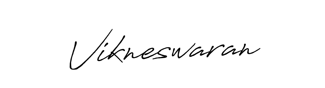 How to make Vikneswaran name signature. Use Antro_Vectra_Bolder style for creating short signs online. This is the latest handwritten sign. Vikneswaran signature style 7 images and pictures png