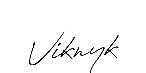 Design your own signature with our free online signature maker. With this signature software, you can create a handwritten (Antro_Vectra_Bolder) signature for name Viknyk. Viknyk signature style 7 images and pictures png