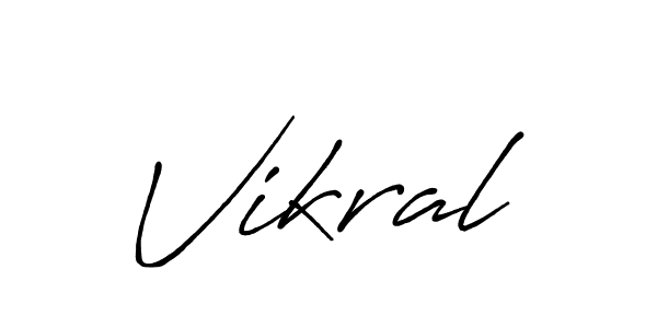 Also You can easily find your signature by using the search form. We will create Vikral name handwritten signature images for you free of cost using Antro_Vectra_Bolder sign style. Vikral signature style 7 images and pictures png