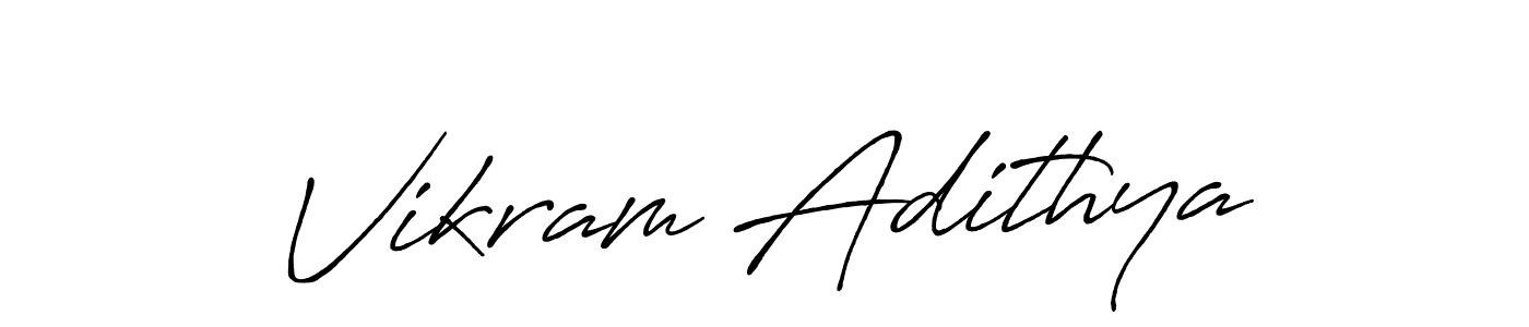 Also we have Vikram Adithya name is the best signature style. Create professional handwritten signature collection using Antro_Vectra_Bolder autograph style. Vikram Adithya signature style 7 images and pictures png