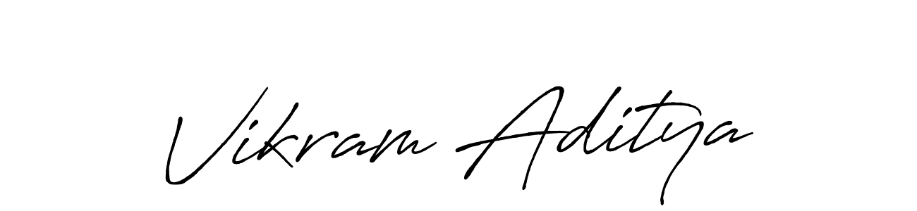 How to make Vikram Aditya signature? Antro_Vectra_Bolder is a professional autograph style. Create handwritten signature for Vikram Aditya name. Vikram Aditya signature style 7 images and pictures png