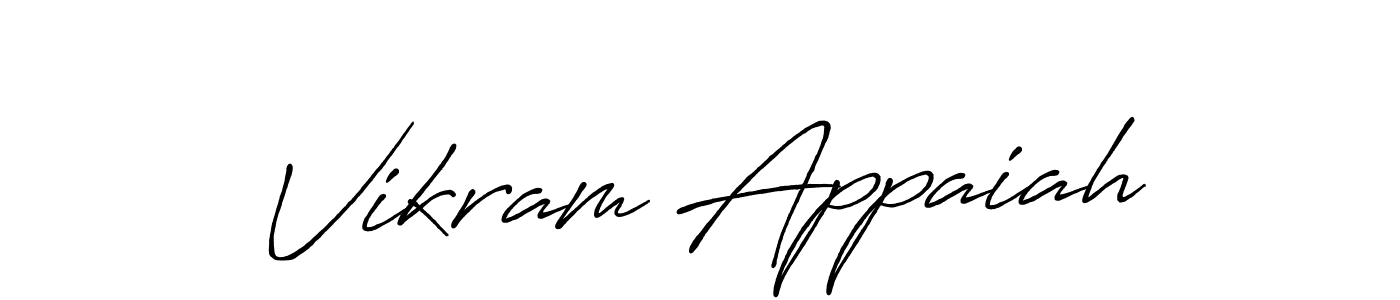 Design your own signature with our free online signature maker. With this signature software, you can create a handwritten (Antro_Vectra_Bolder) signature for name Vikram Appaiah. Vikram Appaiah signature style 7 images and pictures png