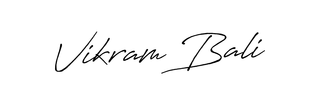 You should practise on your own different ways (Antro_Vectra_Bolder) to write your name (Vikram Bali) in signature. don't let someone else do it for you. Vikram Bali signature style 7 images and pictures png