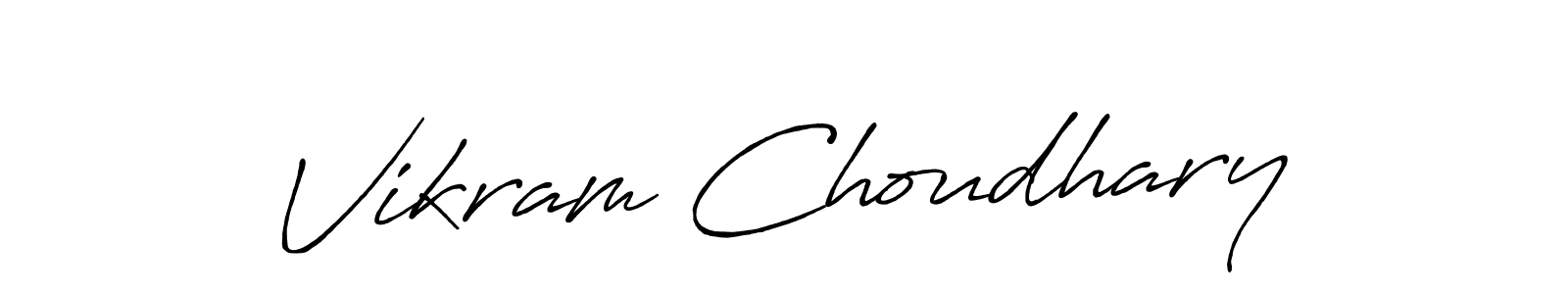 How to make Vikram Choudhary signature? Antro_Vectra_Bolder is a professional autograph style. Create handwritten signature for Vikram Choudhary name. Vikram Choudhary signature style 7 images and pictures png